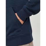 Jack & Jones Jack &Jones Black Structure Sweat Hood Navy Blazer BLAUW