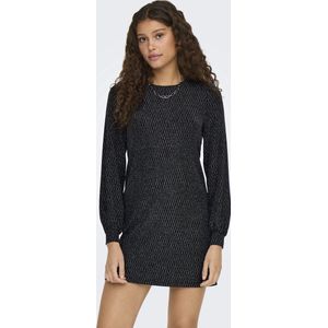 Jurkje - Glitterend - Lichte Stof - Ronde Hals - Lange Mouw