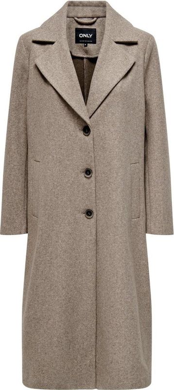 Only Jas Onlemma Reg. Long Coat Otw Os 15313657 Cinder/melange Dames