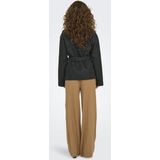 Only Jas Onlaugusta Life Short Coat Otw Noos 15314352 Dark Grey Melange Dames