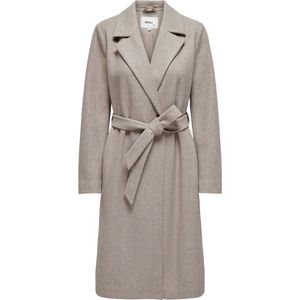 Only - Onlalvilda Life Wrap Coat - Jas - Simply Taupe/Melange - Dames