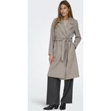Only - Onlalvilda Life Wrap Coat - Jas - Simply Taupe/Melange - Dames