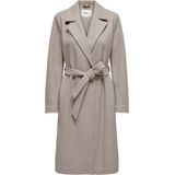 Only - Onlalvilda Life Wrap Coat - Jas - Simply Taupe/Melange - Dames