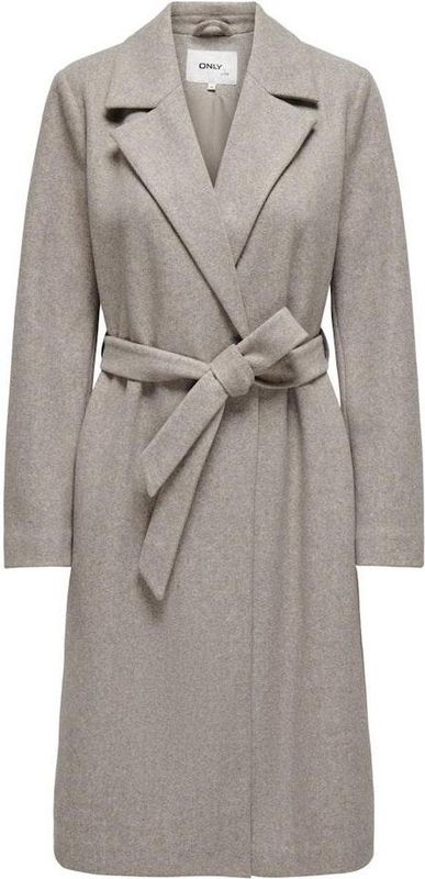 Only Jas Onlalvilda Life Wrap Coat Otw Noos 15314362 Simply Taupe Dames