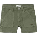 Cargobroek - Deep Lichen Green - Regular Fit - Korte Maten - Riemlussen