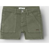 Cargobroek - Deep Lichen Green - Regular Fit - Korte Maten - Riemlussen