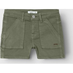 Cargobroek - Deep Lichen Green - Regular Fit - Korte Maten - Riemlussen