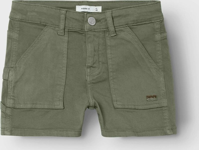 Cargobroek - Deep Lichen Green - Regular Fit - Korte Maten - Riemlussen