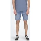 Onsply - Mid Waist Slim Fit - Denim Shorts - Mid Wash - Regular Fit
