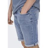 Onsply - Mid Waist Slim Fit - Denim Shorts - Mid Wash - Regular Fit