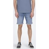 Onsply - Mid Waist Slim Fit - Denim Shorts - Mid Wash - Regular Fit