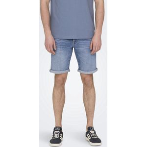 Onsply - Mid Waist Slim Fit - Denim Shorts - Mid Wash - Regular Fit