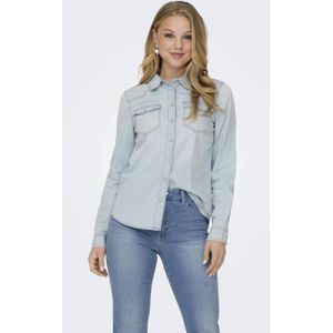 Onlalexa - Denim Overhemd - Regular Fit - Korte Lengte - Lange Mouwen