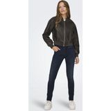 Only Jas Onljane Faux Leather Washed Bomber 15314240 Chocolate Brown Dames