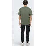 Only Sons T-shirt Onsfred Life Rlx Ss Tee Noos 22022532 Castor Gray Mannen