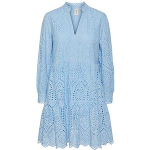 YASHOLI - Blousejurk - Effen - Lange Mouwen - Knielengte