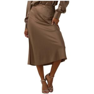 Yas Pella Lange Rok Beige Vrouw
