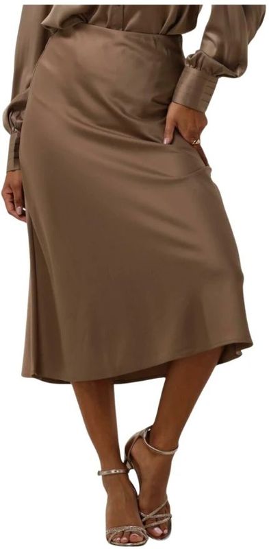 Yas Pella Lange Rok Beige Vrouw