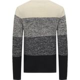 Only & Sons - Trui - Grijs Gemêleerd/Zwart/Wit - Lange Mouw - Ronde Hals