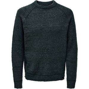 Only & Sons - Jam - Pullover - Donkergroen - Gebreide Stof