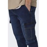 Jeans - Cropped - Stretchy Denim - Cargozakken - Regular Fit