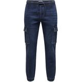 Jeans - Cropped - Stretchy Denim - Cargozakken - Regular Fit