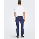 Onsloom - Mid Rise Slim Fit Jeans - Blauw - Katoen