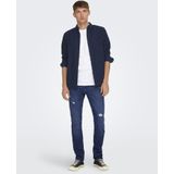 Onsloom - Mid Rise Slim Fit Jeans - Blauw - Katoen