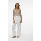 Vero Moda - Ivone Broek - Beige - 100% Biologisch Katoen