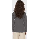 ONLY dames shirt longsleeve 2-ways grijs