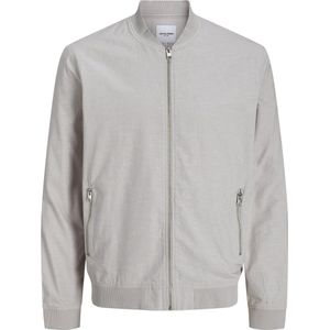 JACK & JONES Jjesummer Linen Bomber Sn Bomberjack voor heren, Crockery/Detail: Melange