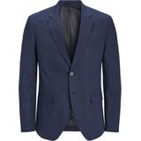 JACK & JONES JPRRIVIERA Blazer - Donkermarineblauw - Linnen - Slim Fit