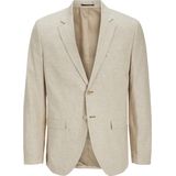 JACK & JONES JPRRIVIERA linnen blazer slim fit SN, Travertine/pasvorm: slim fit, 50