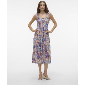 Vero Moda - Menny Sl Smock Calf Lange Jurk - Mouwloos - Regular Fit