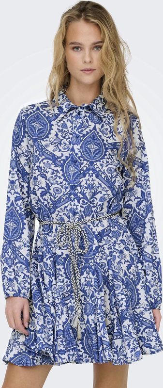 ONLY Blusenkleid »ONLLUMINA L/S SHORT DRESS WVN NOOS«