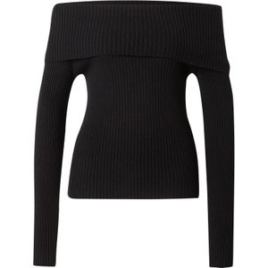 Only - Zwarte Viscose Trui - Gebreid - Herfst/Winter Collectie