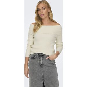Trui - Katia - Effen - Knitwear - Carmen Hals - Lange Mouw - Slanke Pasvorm