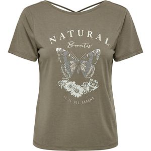 Walnut - Tops - Glanzende Print - 70% Modaal, 30% Andere Materialen