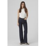Vero Moda Jeans Vmtessa Hr Wide Jeans Ra369 Ga Noos 10297608 Dark Blue Denim/rinse Dames