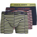 Jack and Jones - Trunks - Multipack van 3 - Groen/Rood/Navy Blauw - Katoen/Elastaan