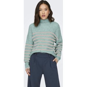 ONLY Strickpullover "ONLFRIDI LIFE LS STRIPE HIGH NECK KNT"