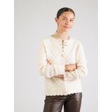 Y.A.S vest met wol ecru YASBUBBLE