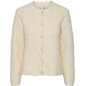 Y.A.S vest met wol ecru YASBUBBLE