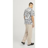 Jack Jones T-shirt Jorlafayette Aop Tee Ss Crew Neck 250434 Cloud Dancer Mannen