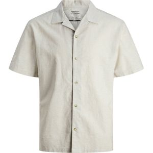 Poplin - Shirt - Korte Mouwen - Resortkraag - Relaxed Fit - 44% Katoen