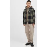 Overhemd - Twill - Groen - Katoen/Polyester/Viscose