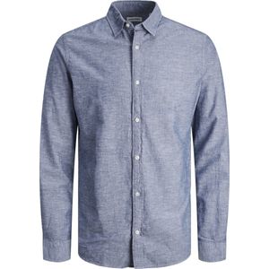 Jack & Jones - Linen Blend - Heren Overhemden - Blauw