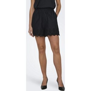 These Only - Korte Broeken - Wit - Katoen - Oogjes Kant