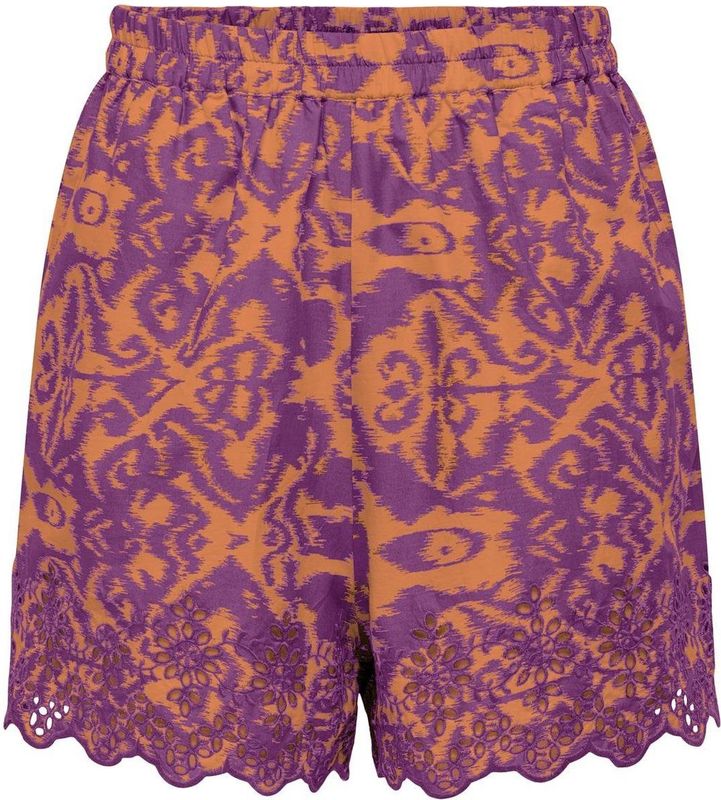 Only Broek Onllou Emb Loose Shorts Ptm 15313167 Tigerlily/urben Ethn Dames
