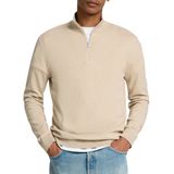 Gebreide Trui - Hoge Hals - Lange Mouwen - 50% Katoen - 50% Biologisch Katoen